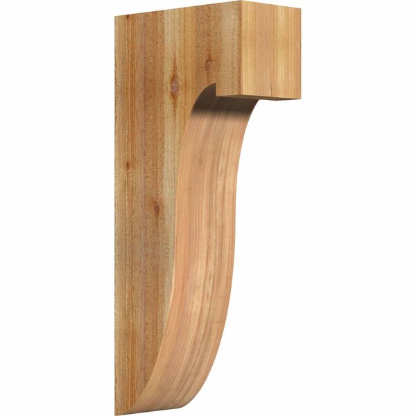 Ekena Millwork Del Monte Rough Sawn Corbel, Western Red Cedar, 6"W x 12"D x 28"H COR06X12X28DEL00RWR - main
